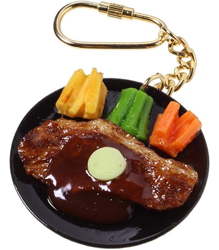 Amazon.co.jp: 食品サンプル屋さんのキーホルダー（牛タン重）【食品